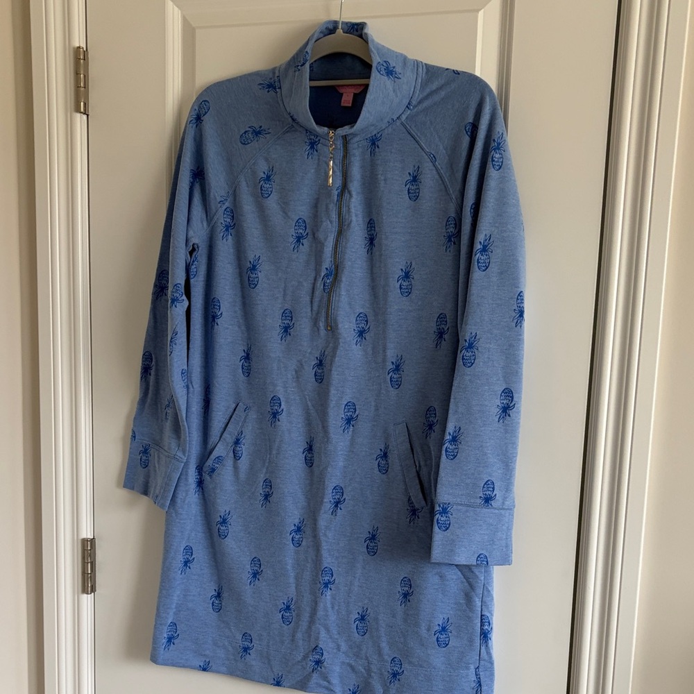 Lilly Pulitzer Blue Pineapple Tunic